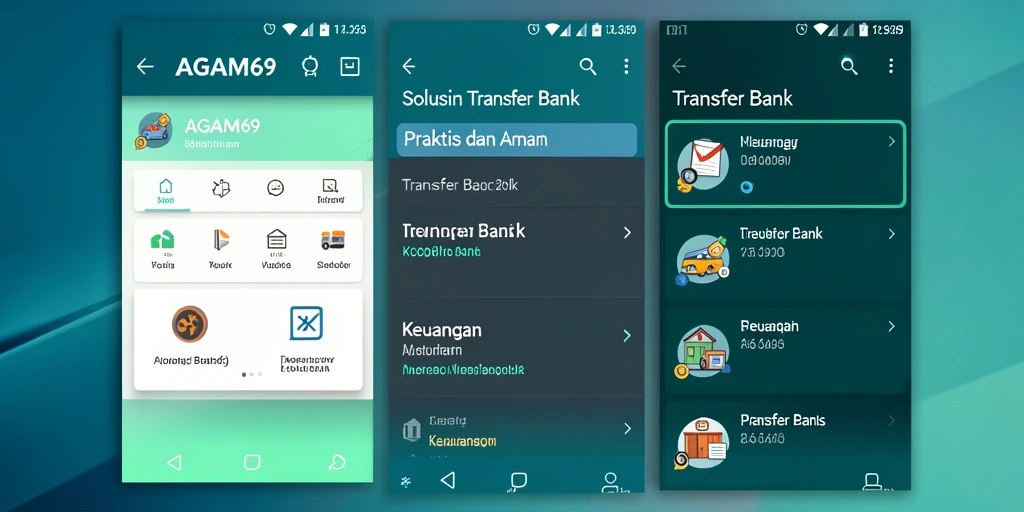 Tampilan antarmuka aplikasi AGAM69 yang modern dan fungsional.