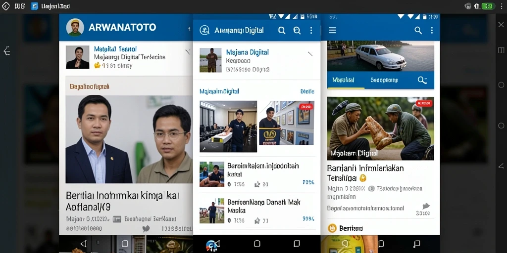 Tampilan antarmuka ARWANATOTO yang modern dan informatif.