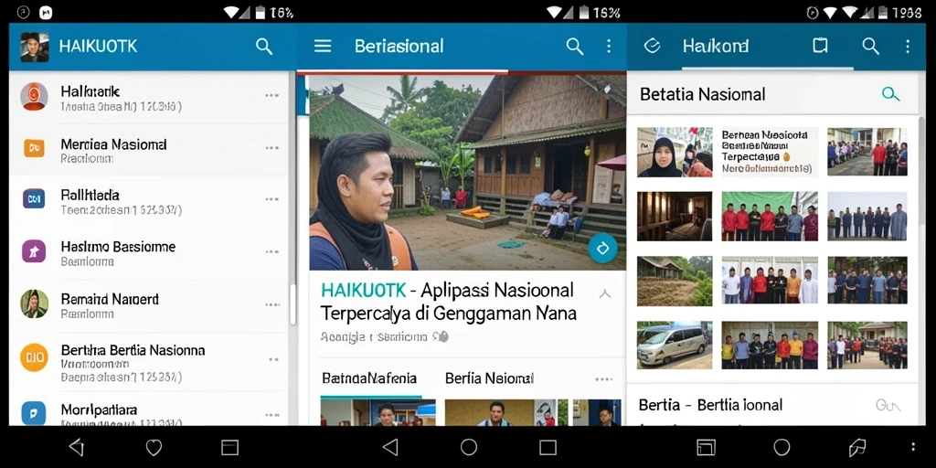 Tampilan antarmuka HAIKUOTK yang sederhana dan menarik.