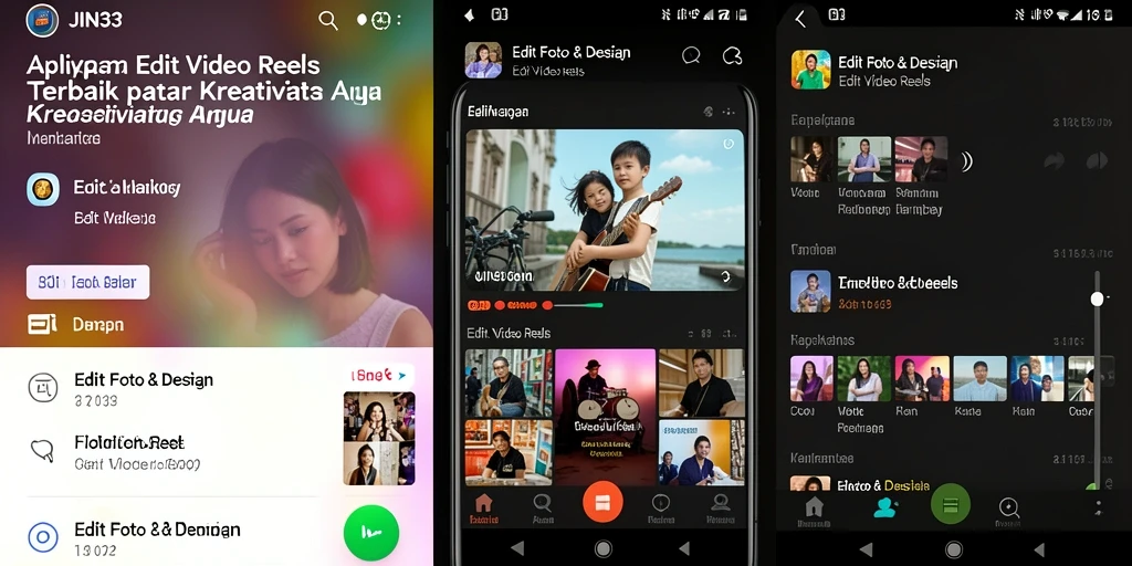 Screenshot utama JIN33 menunjukkan antarmuka pengeditan yang ramah pengguna.