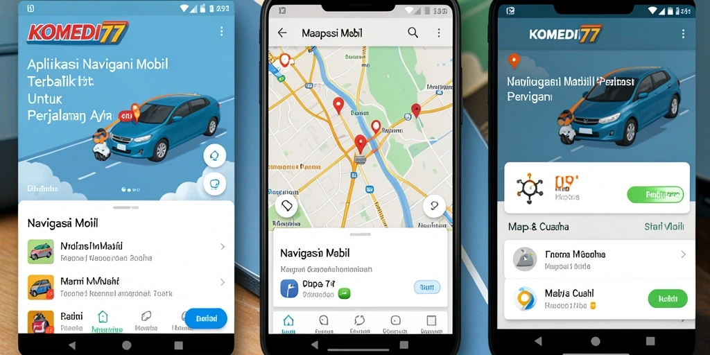 Antarmuka pengguna KOMEDI77 yang sederhana dan informatif.