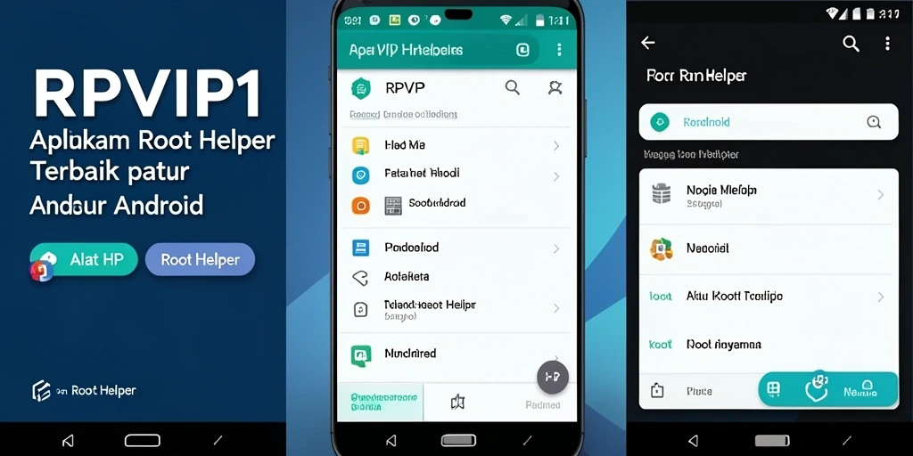 Antarmuka RPVIP1 yang intuitif dan fungsional di layar perangkat.