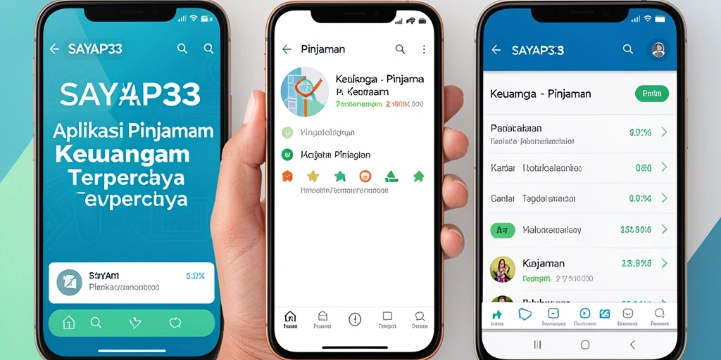 Antarmuka pengguna SAYAP33 yang sederhana dan user-friendly.