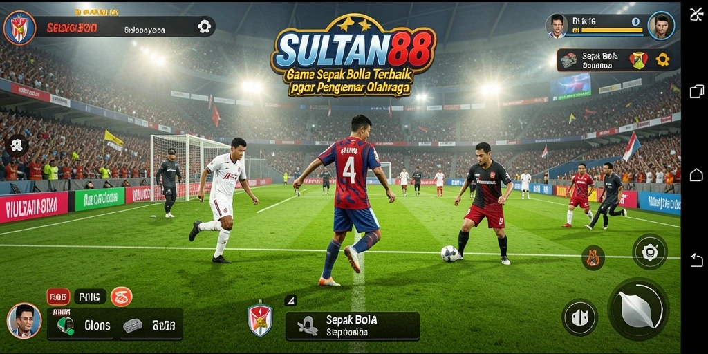 Antarmuka permainan Sepak Bola SULTAN88 yang menarik dan dinamis.